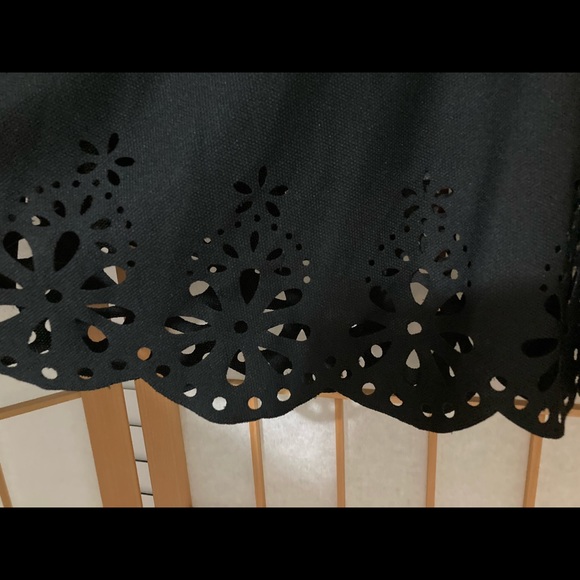 NWT Black Eyelet Skirt - Picture 2 of 3